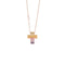 Belle Époque Pink Gold and Rainbow Sapphires Necklace, 20x26mm